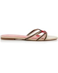 STAUD - Carrie Leather Sandals - Lyst