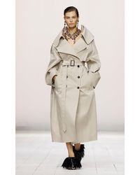 Givenchy - Oversized Bonded Cotton Trench Coat - Lyst