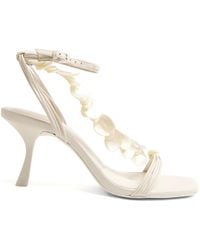 Jonathan Simkhai - Elin Shell Beaded Strappy Heels - Lyst