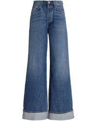 Agolde - Dame Rigid High-rise Wide-leg Jeans - Lyst