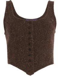 Ralph Lauren - Sherry Tweed Vest - Lyst