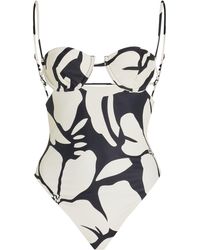 Ziah - Dita Cup-detailed Cutout One-piece Swimsuit - Lyst