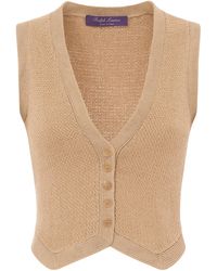 Ralph Lauren - Silk Knit Vest - Lyst