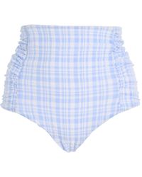 Juillet - Luisa Ruched High-Waisted Bikini Bottom - Lyst