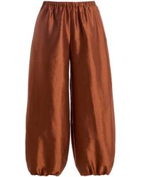 By Malene Birger - Lumas Organic Silk Balloon Pants - Lyst