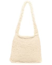 The Row - Didion Knit Cotton Shoulder Bag - Lyst