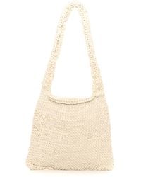 The Row - Didion Knit Cotton Shoulder Bag - Lyst