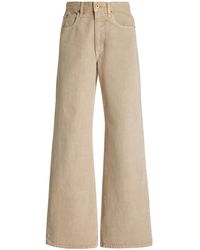 SLVRLAKE Denim - Grace Stretch High-rise Wide-leg Jeans - Lyst