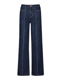 Johanna Ortiz - A Navegar Seamed Denim Straight-leg Pants - Lyst