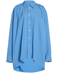 Bottega Veneta - Oversized Cotton-blend Shirt - Lyst