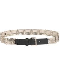 Etro - Metal And Leather Belt - Lyst