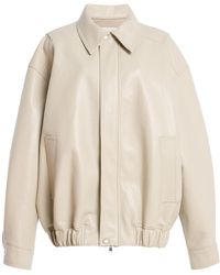 Agolde - Aston Leather Bomber Jacket - Lyst