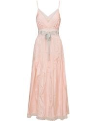 LoveShackFancy - Arlissa Lace-Trimmed Silk Maxi Dress - Lyst