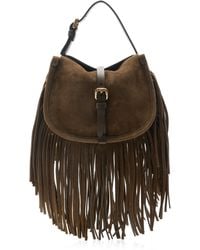 Etro - Small Pony Suede Crossbody Bag - Lyst