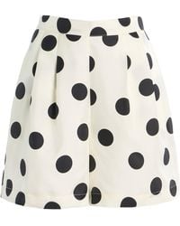 Asceno - Exclusive Riviera Dallas Polka-Dot Silk-Twill Shorts - Lyst