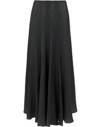 Chloé - Washed Silk Satin Maxi Skirt - Lyst