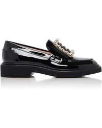 Roger Vivier - Viv Rangers Buckle Patent Loafers - Lyst