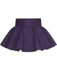 Alaïa - Garment-Dyed Denim Peplum Belt - Lyst