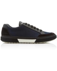 prada vitello plume leather sneakers