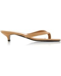 TOTEME - The Flip-flop Leather Heels - Lyst