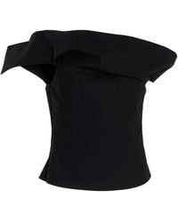Rosie Assoulin - Can'T Bare It Off-The-Shoulder Cotton Top - Lyst