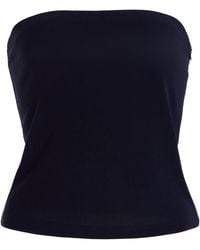 Anemos - Ritts Strapless Stretch-Twill Top - Lyst
