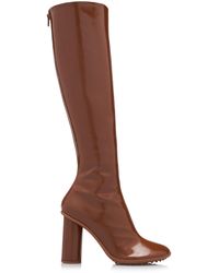 Bottega Veneta - Atomic Patent Leather Knee Boots - Lyst