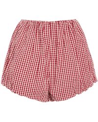 Posse - Aurelia Cotton Bloomer Shorts - Lyst