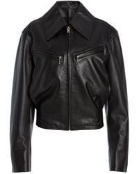 Lemaire - Boxy Leather Jacket - Lyst