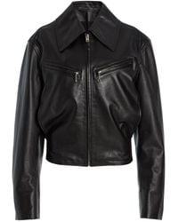 Lemaire - Boxy Leather Jacket - Lyst