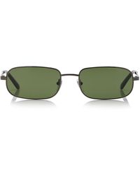 Gucci - Slim Square-frame Metal Sunglasses - Lyst