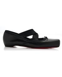 Christian Louboutin - Cassiasticina Leather Ballet Flats - Lyst