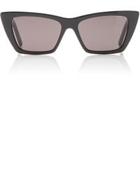 Saint Laurent - Mica Cat-eye Acetate Sunglasses - Lyst