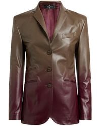 Etro - Ombré Leather Blazer - Lyst