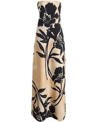 Cara Cara - Benita Strapless Floral Crepe Maxi Dress - Lyst
