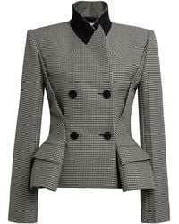 Givenchy - Tailored Wool-Blend Peplum Jacket - Lyst