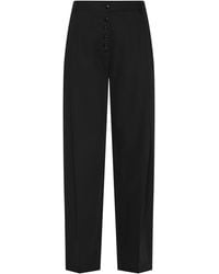 St. Agni - Button Front Pleat Pants - Lyst