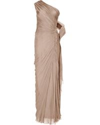 Marmar Halim - Draped Silk Chiffon Gown - Lyst