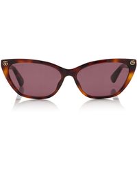 Gucci - Cat-Eye Acetate Sunglasses - Lyst