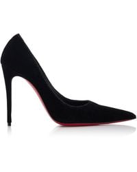 Christian Louboutin - Kate Max 100mm Veau Velours Pumps - Lyst