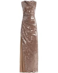 LAPOINTE - Ruched Sequined Tulle Gown - Lyst