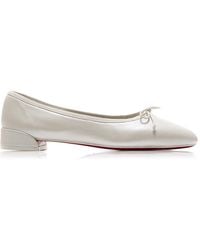Christian Louboutin - Sweetie Jane Satin Ballet Flats - Lyst