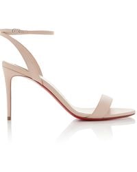 Christian Louboutin - Loubi Girl 85mm Leather Sandals - Lyst