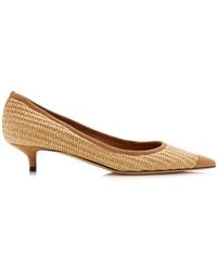 Jimmy Choo - Amelia Raffia Pumps - Lyst