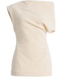 TOTEME - One-Shoulder Cotton Top - Lyst
