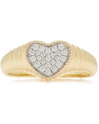 Yvonne Léon - Baby Heart 9K Diamond Ring - Lyst
