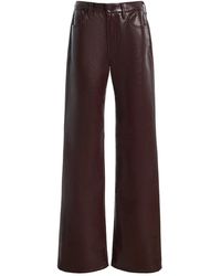 Citizens of Humanity - Genova Leather-Blend Bootcut-Leg Pants - Lyst