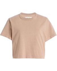 Les Tien - Daria Cropped Cotton T-Shirt - Lyst