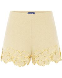 LEO LIN - Elle Applique Tweed Shorts - Lyst