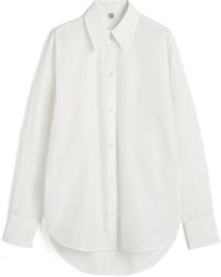 Totême - Kimono-sleeve Cotton-blend Shirt - Lyst